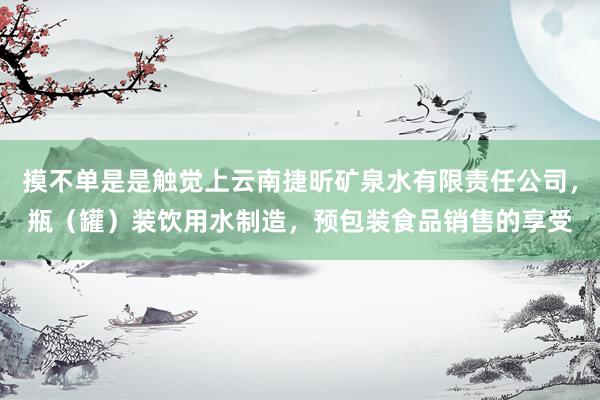 摸不单是是触觉上云南捷昕矿泉水有限责任公司，瓶（罐）装饮用水制造，预包装食品销售的享受